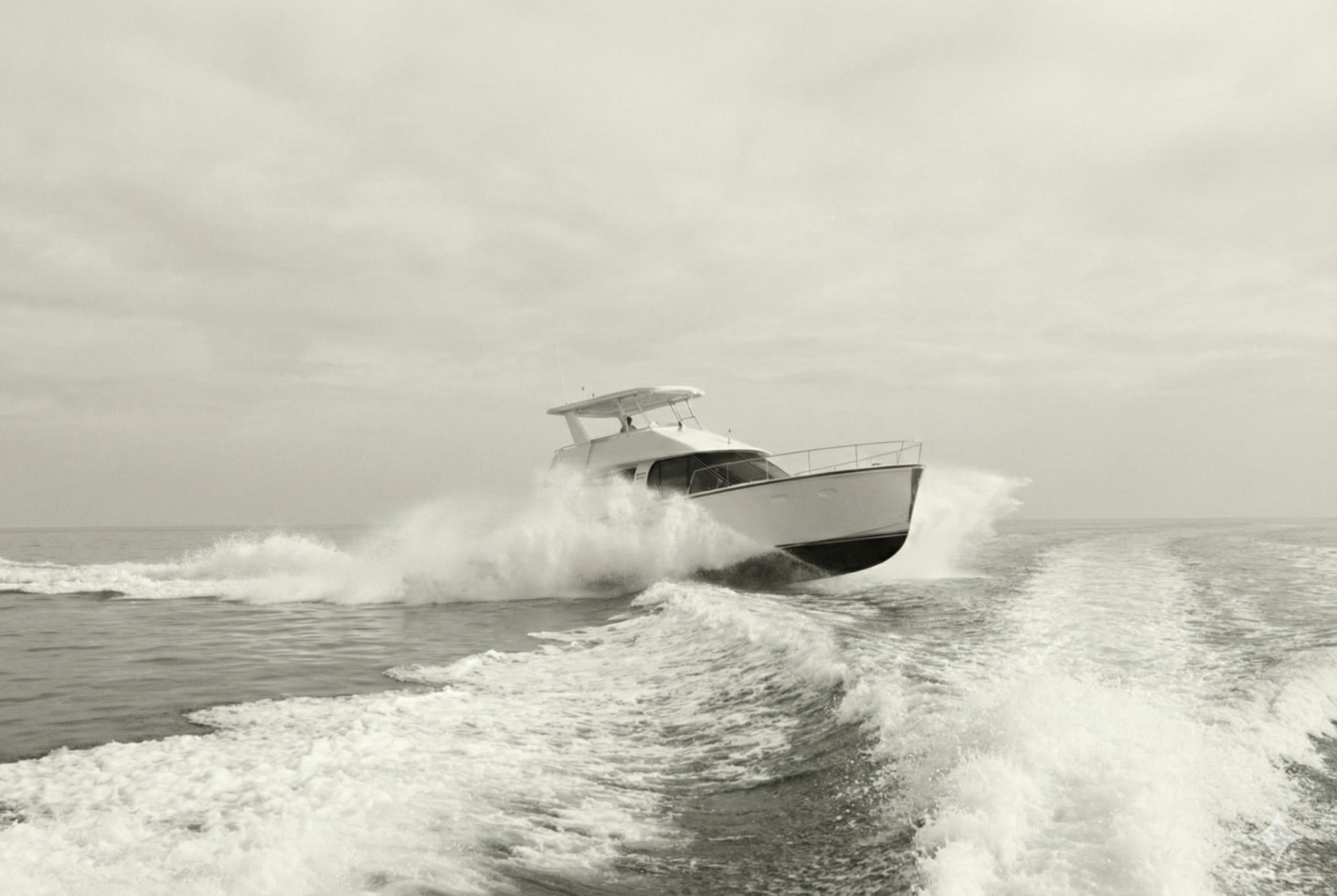 High-speed luxury yacht